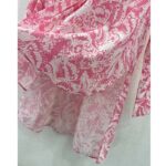 Dior Women CD Blouse Melocoton Pink Cotton Voile with Allover Butterfly Motif - Imagen 8