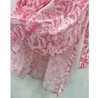 Dior Women CD Blouse Melocoton Pink Cotton Voile with Allover Butterfly Motif (6)