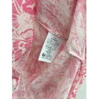 Dior Women CD Blouse Melocoton Pink Cotton Voile with Allover Butterfly Motif (6)