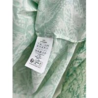 Dior Women CD Blouse Melocoton Sea Green Cotton Voile with Allover Butterfly Motif (6)