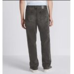 Dior Men CD Carpenter Jeans Black Cotton Twill Laser-Faded Vintage Effect Heavy-Weight Denim - Image 14