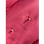 Dior Women CD Cropped Jacket Passion Pink Wool Silk Long Sleeves – Image 7