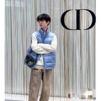 Dior Women CD Dior Oblique Down Vest Blue Technical Jacquard (2)