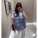 Dior Women CD Dior Oblique Down Vest Blue Technical Jacquard - immagine 10