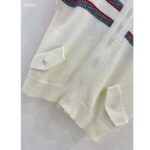 Dior Men CD Dioralps Vest White Wool Cashmere Knit Three-Tone Butterfly Motif Reference: 414G19AM124_X0878 - Image 6