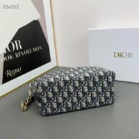 Dior Women CD Diorstar Hobo Bag Chain Blue Dior Oblique Jacquard Reference S3202UTZQ_M928 (2)