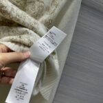 Dior Men CD Embroidered Sweater Gold-Tone White Cashmere Knit Butterfly Around the World Motif - Image 10