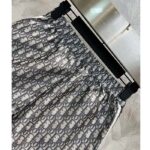 Dior Women CD Essentials Shorts Blue Technical Taffeta Jacquard with Dior Oblique Motif - Imagen 4