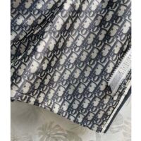 Dior Women CD Essentials Shorts Blue Technical Taffeta Jacquard with Dior Oblique Motif (3)