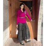 Dior Women CD Fitted Jacket Passion Pink Wool Silk Front Button Closure - immagine 16