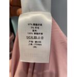 Dior Women CD Flared Belted Dress Melocoton Pink Wool Silk Couture Rounded Sleeves - Imagen 9