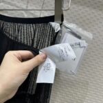 Dior Women CD Flared Mid-Length Skirt Black Technical Cotton Lace D-Lace Butterfly Motif - Bild 10