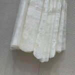 Dior Women CD Flared Mid-Length Skirt Ecru Technical Cotton Lace D-Lace Butterfly Motif - Bild 5