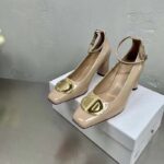 Dior Women CD Forever Dior Pump Nude Patent Calfskin Adjustable Buckled Ankle Strap - immagine 6