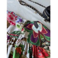Dior Women CD Huipil-Inspired Blouse Multicolor Cotton Silk Poplin Albero Della Vita Motif Reference 411B02A3269_X0