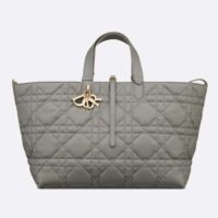 Dior Women CD Large Dior Toujours Bag Stone Gray Macrocannage Calfskin Reference M2820OSHJ_M41G (1)