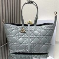 Dior Women CD Large Dior Toujours Bag Stone Gray Macrocannage Calfskin Reference M2820OSHJ_M41G (1)