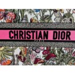 Dior Women CD Medium Book Tote White Multicolor Mexico Millefiori Embroidery – Image 6