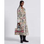 Dior Women CD Medium Book Tote White Multicolor Mexico Millefiori Embroidery – Image 11