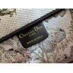 Dior Women CD Medium Book Tote White Multicolor Mexico Millefiori Embroidery – Image 10