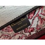 Dior Women CD Medium Book Tote White Red Le Cœur Des Papillons Embroidery - Image 10