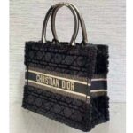 Dior Women CD Medium Dior Book Tote Black Cannage Shearling - Image 3