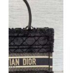 Dior Women CD Medium Dior Book Tote Black Cannage Shearling - Image 8