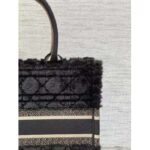 Dior Women CD Medium Dior Book Tote Black Cannage Shearling - Image 9