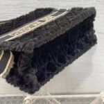 Dior Women CD Medium Dior Book Tote Black Cannage Shearling - Image 6