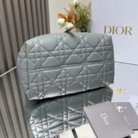 Dior Women CD Medium Dior Toujours Bag Stone Gray Macrocannage Calfskin Reference M2821OSHJ_M41G (4)