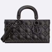 Dior Women CD Medium Lady D-Joy Bag Black Cannage Calfskin Diamond Motif Reference M0540SNEA_M900 (2)