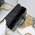 Dior Women CD Medium Lady D-Joy Bag Black Cannage Calfskin Diamond Motif Reference M0540SNEA_M900 - Image 7