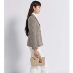 Dior Women CD Medium Lady D-Joy Bag Sand-Colored Cannage Lambskin - Image 12