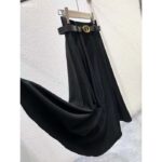 Dior Women CD Mid-Length Skirt Black Wool Silk Flared Cut 87.5 CM Length Reference: 151J21A1166_X9000 – Bild 6