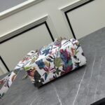 Dior Women CD Mini Lady Dior Bag White Multicolor Calfskin Toile De Jouy Fantastica Print Embroidery - Image 5