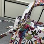 Dior Women CD Mini Lady Dior Bag White Multicolor Calfskin Toile De Jouy Fantastica Print Embroidery - Image 9