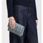 Dior Women CD Miss Dior Chain Pouch Cloud Blue Cannage Lambskin - Image 11