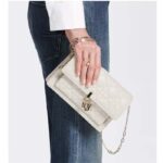 Dior Women CD Miss Dior Chain Pouch Latte Cannage Lambskin - Image 12