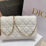 Dior Women CD Miss Dior Chain Pouch Latte Cannage Lambskin - Image 5