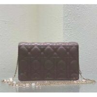 Dior Women CD Miss Dior Chain Pouch Sand-Colored Cannage Lambskin (9)