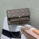 Dior Women CD Miss Dior Chain Pouch Sand-Colored Cannage Lambskin - immagine 4