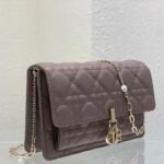 Dior Women CD Miss Dior Chain Pouch Sand-Colored Cannage Lambskin - immagine 3