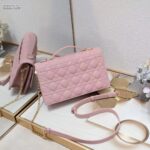 Dior Women CD Miss Dior Top Handle Bag Melocoton Pink Cannage Lambskin - Image 4
