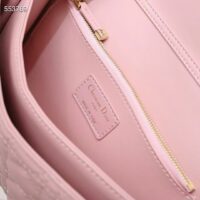 Dior Women CD Miss Dior Top Handle Bag Melocoton Pink Cannage Lambskin (1)