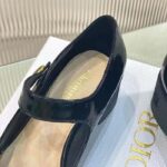 Dior Women CD Shoes D-Doll Pump Black Shiny Calfskin 5.5 CM Heel - Image 12