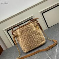 Dior Women CD Small C’est Dior Bag Natural Cannage Shearling Reference M2272UMGB_M925 (1)