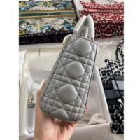 Dior Women CD Small Lady Dior My ABCDior Bag Stone Gray Cannage Lambskin Reference M0538ONGE_M41G (1)