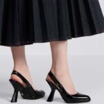 Dior Women CD Sweet-D Slingback Pump Black Patent Shiny Calfskin - Image 11