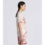 Dior Women CD T-Shirt White Cotton Jersey Red Le Cœur Des Papillons Motif - Imagen 13