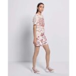 Dior Women CD T-Shirt White Cotton Jersey Red Le Cœur Des Papillons Motif - Imagen 12